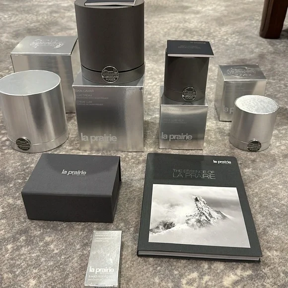 LA PRAIRIE BUNDLE ALL EMPTY EXCEPT TUBE OF SKIN CAVIAR ESSENCE LOTION - Picture 10 of 11